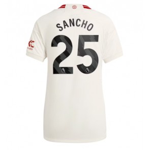 Lacne Ženy Futbalové dres Manchester United Jadon Sancho #25 2023-24 Krátky Rukáv - Tretina